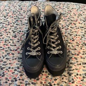 Converse Miley Cyrus Collab Black Platform Shoes